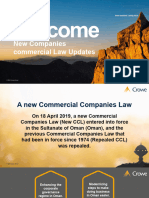 OMAN - New Companies Commercial Law Updates