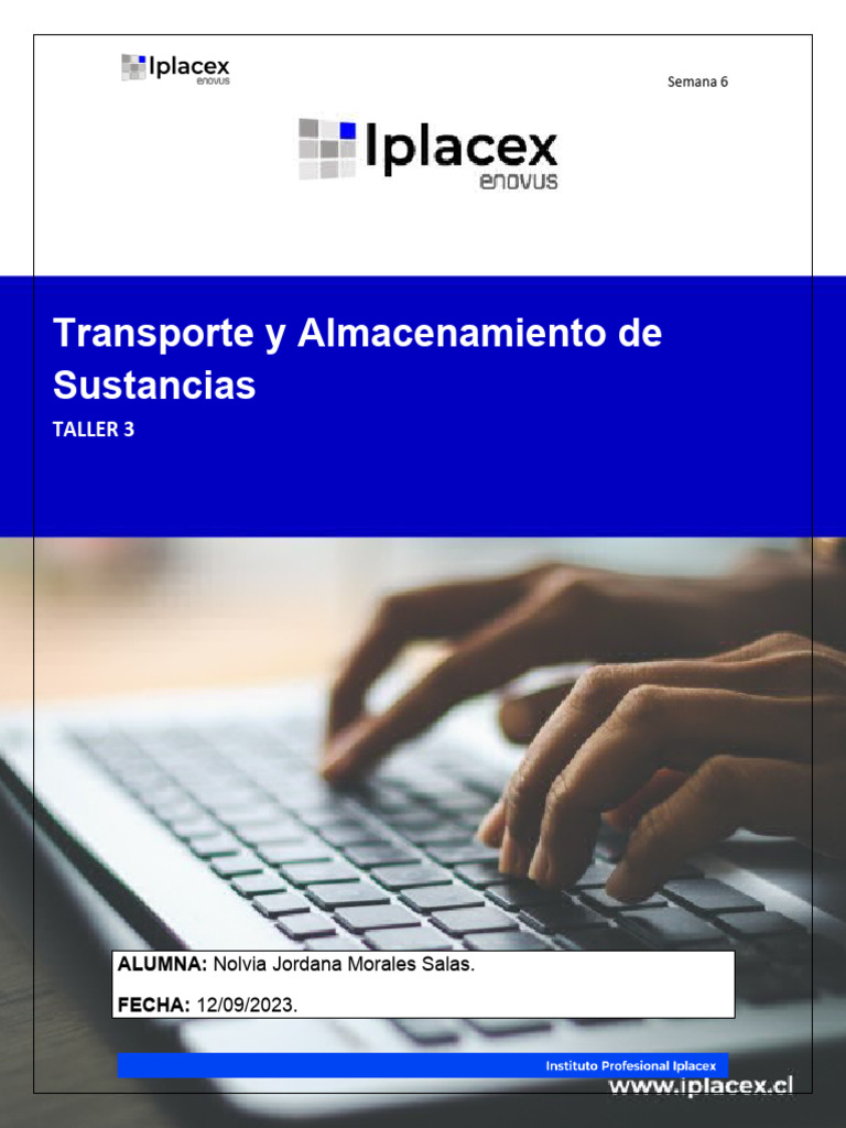 Transporte y Almacenamiento de Sustancias - Nolvia Morales | PDF ...