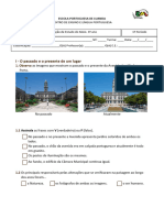 Avaliação Intercalar de Estudo Do Meio 1ºperíodo