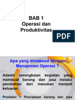 Bab 1 Operasi Dan Produktivitas