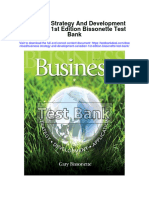 Business Strategy and Development Canadian 1st Edition Bissonette Test Bank Download