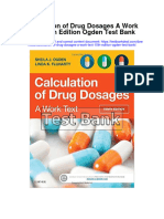 Calculation of Drug Dosages A Work Text 10th Edition Ogden Test Bank Download
