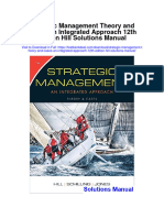 Strategic Management Theory and Cases An Integrated Approach 12th Edition Hill Solutions Manual