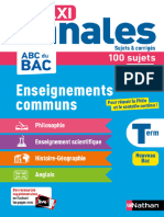 Maxi-Annales Bac Enseignements Commun Term 2022