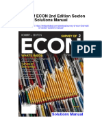 Survey of Econ 2nd Edition Sexton Solutions Manual