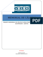 Memorial de Calculo Linha Vida - Medlog - Boris Kauffmann - Santos