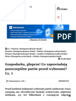 Gospodarka, Głupcze! Co Zapowiadają Poszczególne Partie Przed Wyborami Cz. 1