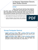 BAB-2 Pendaptan Nasional, Pertumbuhan Ekonomi, Dan Perubahan Struktur Ekonomi