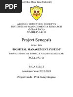 Hospital Management System Synopsis