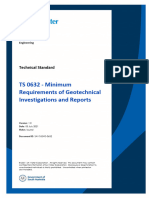 SAWS-EnG-0632 Minimum Requirements of Geotechnical Investigations and Reports