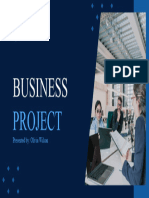 Blue Dark Professional Geometric Business Project Presentation 