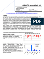 Asso Moraine, Résumé Rapport 2023