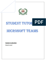 Teams Tutorial Student