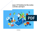 Nutrition For Recreation Activities Sport Unit Plan N
