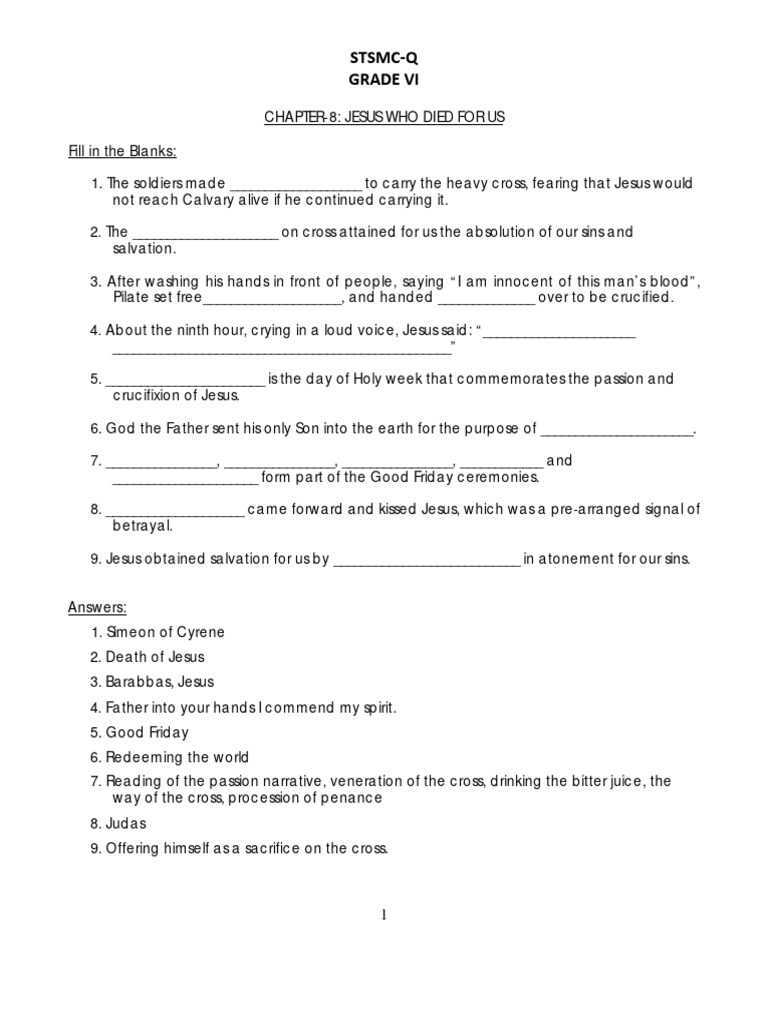 Catechism Notes PDF Jesus Resurrection Of Jesus