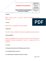 SGSST-P-01 Formato de Procedimiento