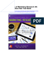 Essentials of Marketing Research 4th Edition Hair Test Bank Download