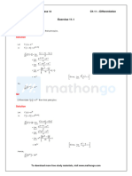 RD - Sharma - Class 12 Chapter 11 Differentiation