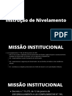 Instrução de Nivelamento