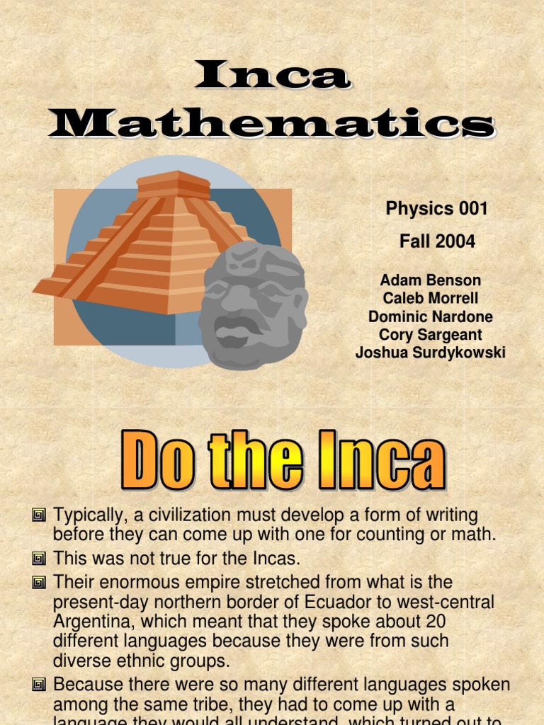 05 Inca Mathematics PDF Inca Empire Teaching Mathematics