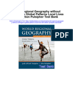 World Regional Geography Without Subregions Global Patterns Local Lives 6th Edition Pulsipher Test Bank