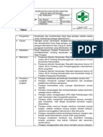 (3.9.1.3) (23) Sop Kesehatan Dan Keselamatan Kerja Bagi Petugas