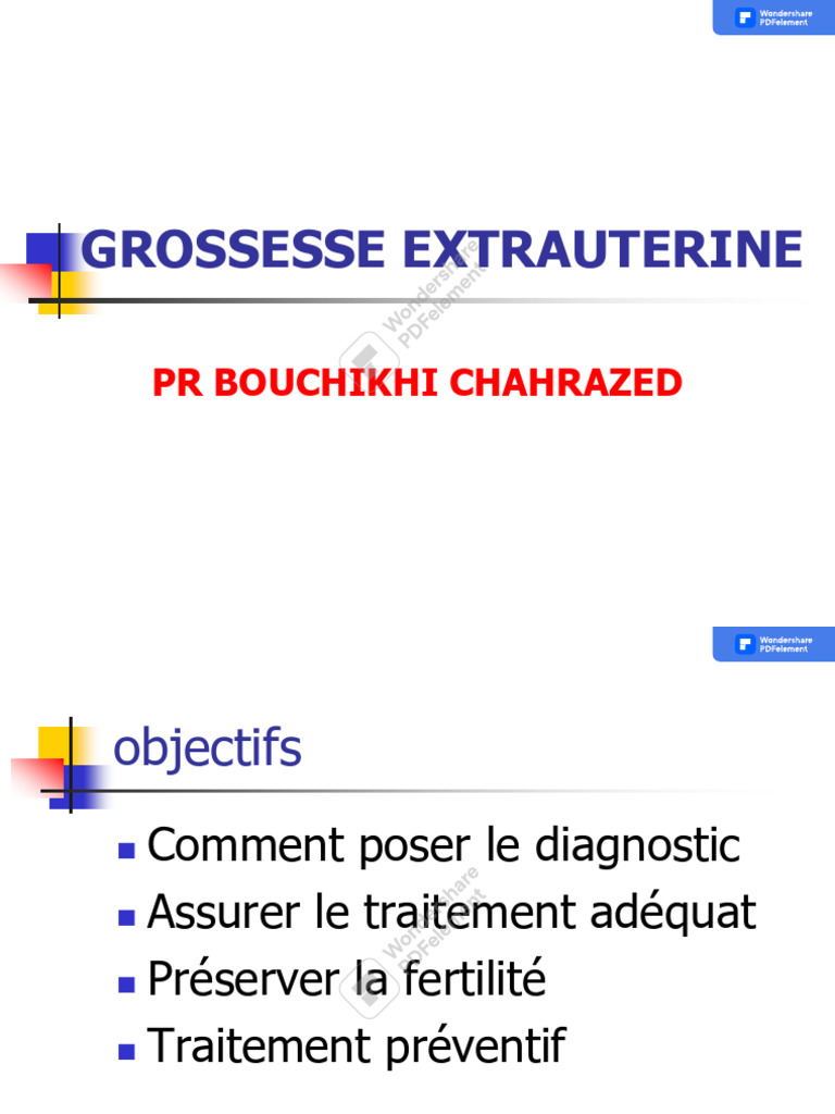 Diagnostic et traitement de la GEU | PDF | Gynécologie | la reproduction