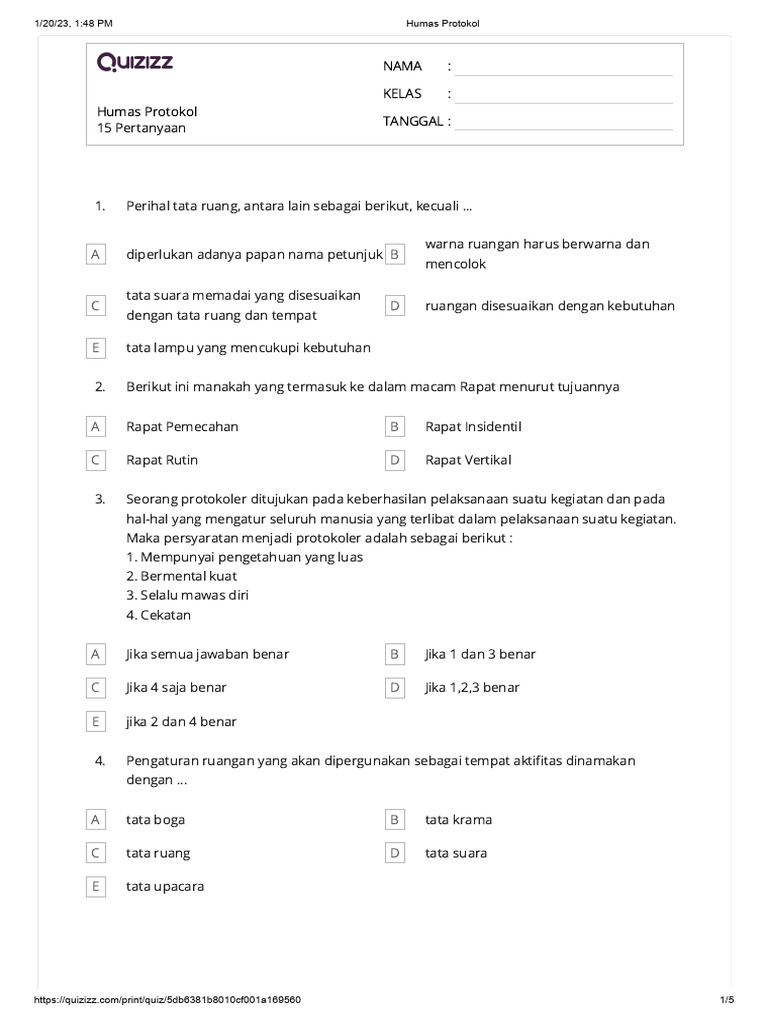 Asas Keprotokolan Internasional | PDF