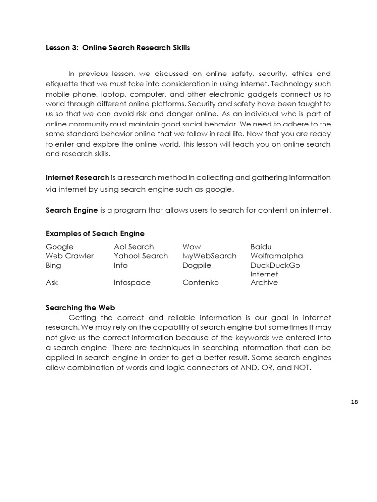 Online Research Skills for Students | PDF | Fair Use | Copyright