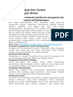 Cara Mendapat Izin Usaha Pertambangan Emas