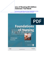 Foundations of Nursing 6th Edition Christensen Test Bank Download