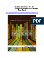 Fundamental Statistics For The Behavioral Sciences 8th Edition Howell Test Bank Download