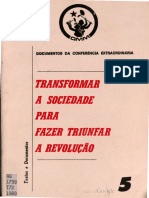 DMM. Documentos Da Conferência Extraordinária. Transformar A Sociedade para Fazer Triunfar A Revolução (Coll.) (Z-Library)