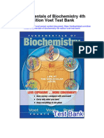 Fundamentals of Biochemistry 4th Edition Voet Test Bank Download