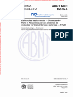 NBR15575-4- Desempenho - Requisitos para os sistemas de vedações verticais internas e externas - SVVIE