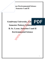 BSC I & II SEM Environmental Science