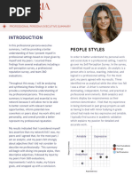 Victoria Benne Professional Persona Executive Summary