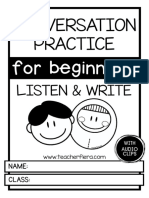Conversation Practice Listen & Write With Audio Clips