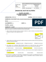 Examen de Derechos Humanos 4to Lic. Derecho Sabatino Ordinario