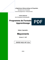 BTP 0701 Maçonnerie CAP (Mode Apprentissage Corrigé