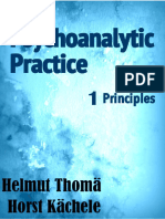 Psychoanalytic Practice 1 Principles - Helmut Thoma Horst Kachele