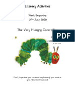 Literacy Task The Very Hungry Caterpillar