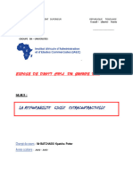 La Responsabilite Civile Extracontractuelle: Expose de Droit Civil Du Groupe N ° 2