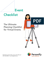 Virtual Event Checklist