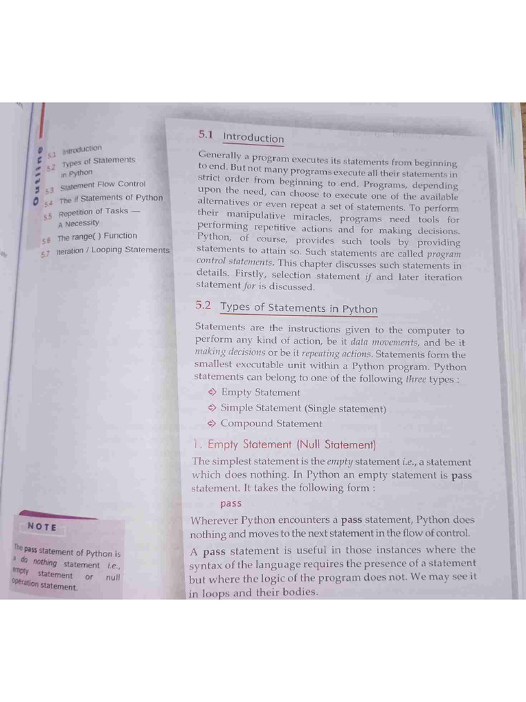 Flow of Control | PDF