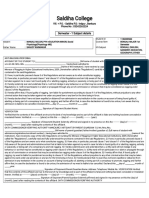 Saldiha College Cash Receipt