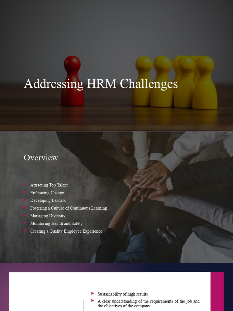 Addressing HRM Challenges | PDF | Human Resource Management | Employment 