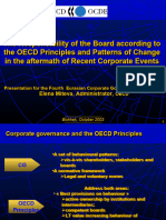 The Responsibility of The Board According To The OECD Principles and Patterns of Change in The Aftermath of Recent Corporate Events