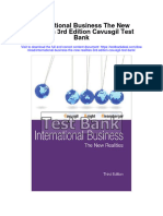 International Business The New Realities 3rd Edition Cavusgil Test Bank Download