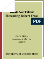 Roads Not Taken Rereading Robert Frost
